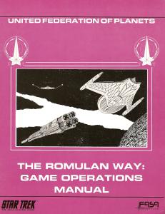 The Romulan Way: Game Operation Manual